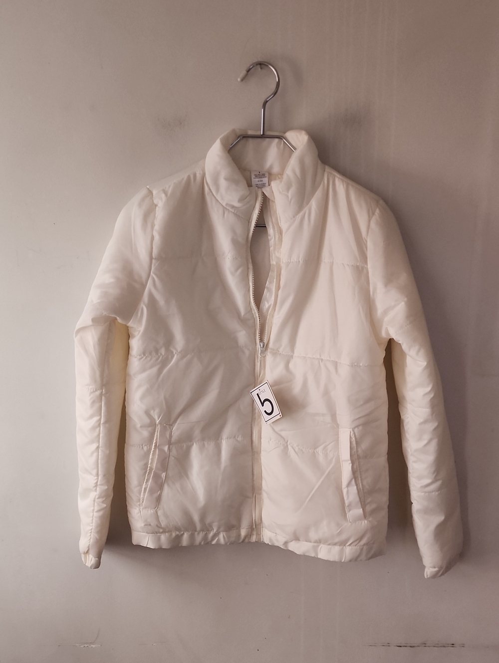 Classic Cream Quilted Puffer Jacket - Women's Lightweight Warmth